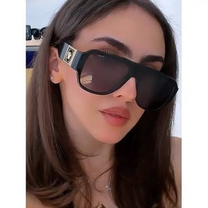 Versace Pillow Sunglasses Black NEW 57mm